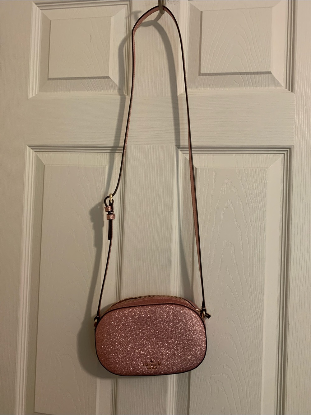 kate spade pink glitter crossbody bag